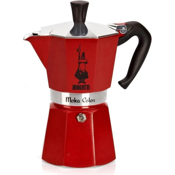 Bialetti Percolator Moka Express Rood 6 tassen