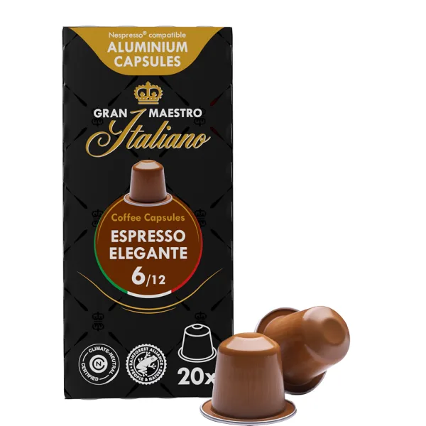 Gran Maestro Italiano Espresso Elegante - 20 koffiecups