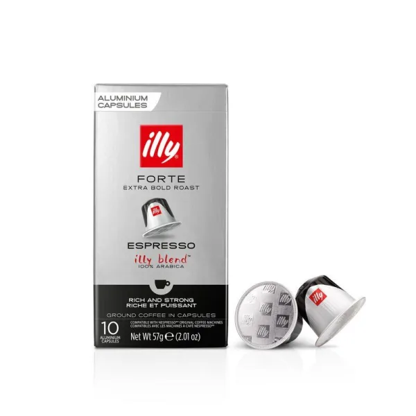 Illy FORTE extra bold roast capsules compatibel NESPRESSO apparaten (10st)