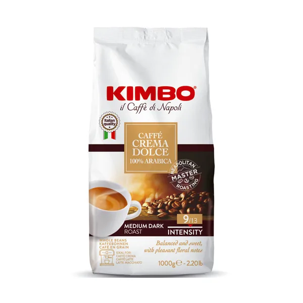 Kimbo koffiebonen CAFFE CREMA DOLCE 100% (1kg)