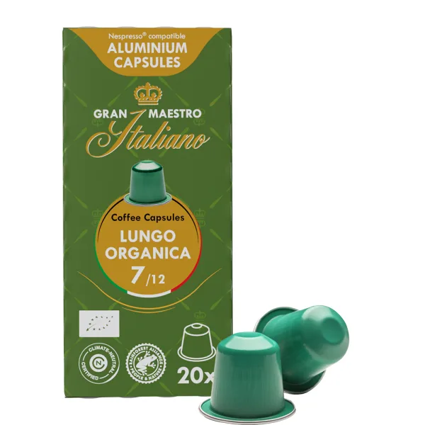 Gran Maestro Italiano Lungo Organica (BIO) - 20 koffiecups