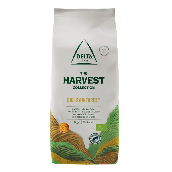 Delta koffiebonen Harvest Collection BIO + Rainforest (1kg)