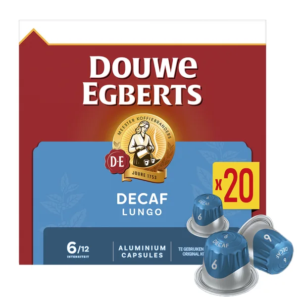 Douwe Egberts Lungo Decaf - 20 koffiecups