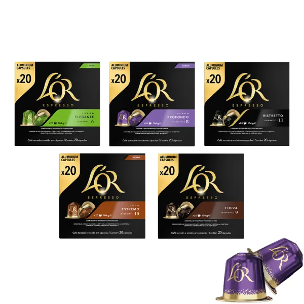 Proefpakket L'OR Espresso Deluxe - 100 koffiecups